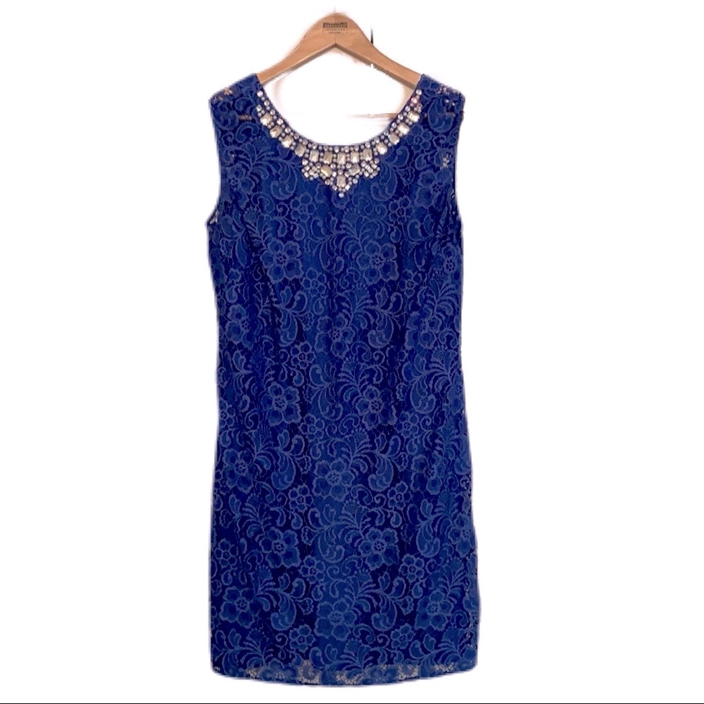 Laundry by Shelli Segal Blue lace Dress